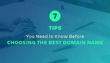 choosing the best domain names